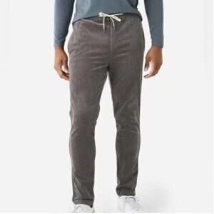 Vuori Optimist Grey Corduroy Pants V440 Large Comfort Athleisure Preppy Flaw